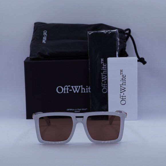 Off-White OERI13W STRATFORD 0964 Square Sunglasses – Grey/Brown - Picture 2 of 9